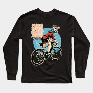 Make Bikes Great Again - Blonde Long Sleeve T-Shirt